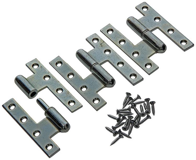 Yale 1019149 - 3 zware paumel.verz.rechte hoek links 110x80mm | 5 stuks