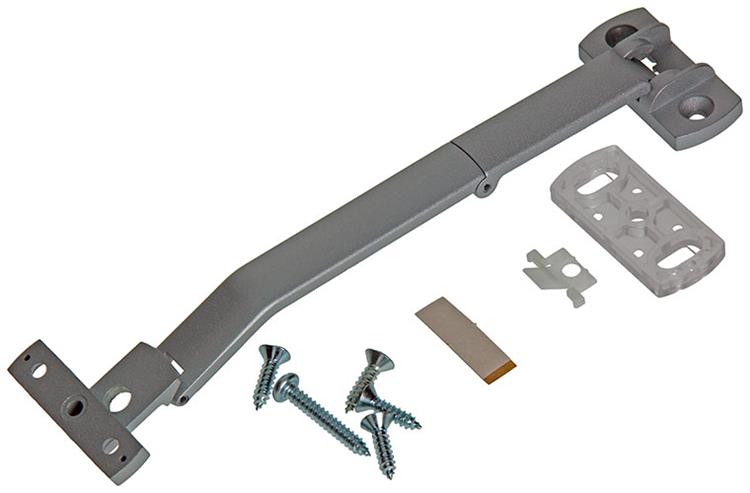 Yale 1019180 - airbaie kierstandhouder schuifraam mat grijs | 3 stuks