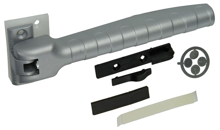 Yale 1019206 - spir deursluiter epoxy zilverkleur f1e | 3 stuks