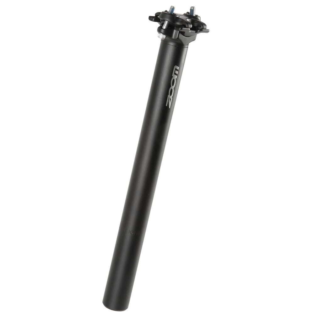 zadelpen groot 31,6 x 350 mm aluminium zwart