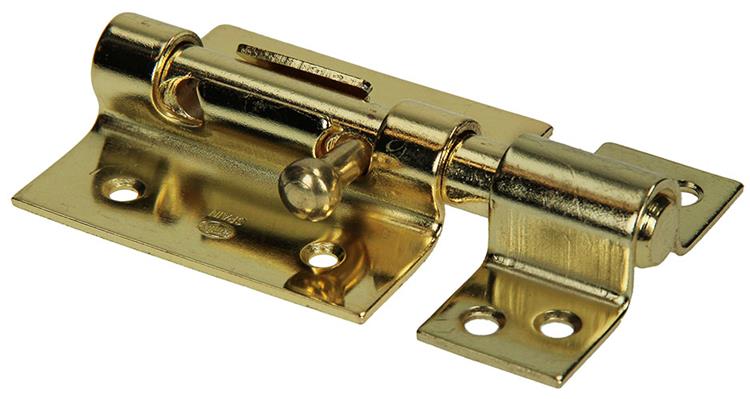 Yale 1019229 - 1 boksgrendel vermessingd 70mm | 5 stuks