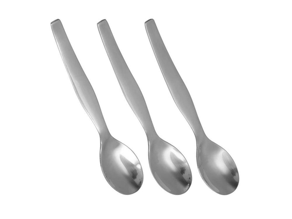 Metaltex eierlepels metaal 12,5cm set a 3 stuks