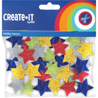 Creat-it foam sterrenmix glitter 54 stuks | 10 stuks