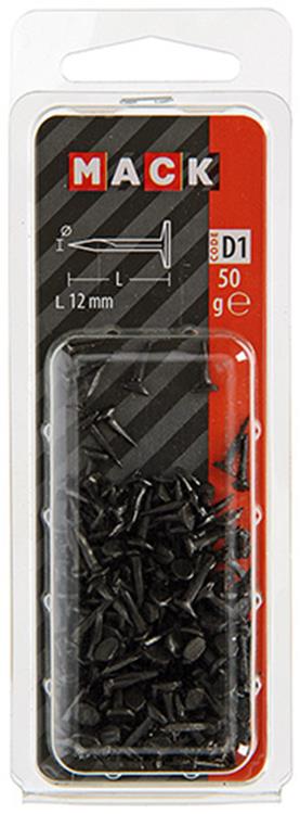 Mack 1017193 - bloknagel staal geblauwd 50 gr12 mm | 10 stuks