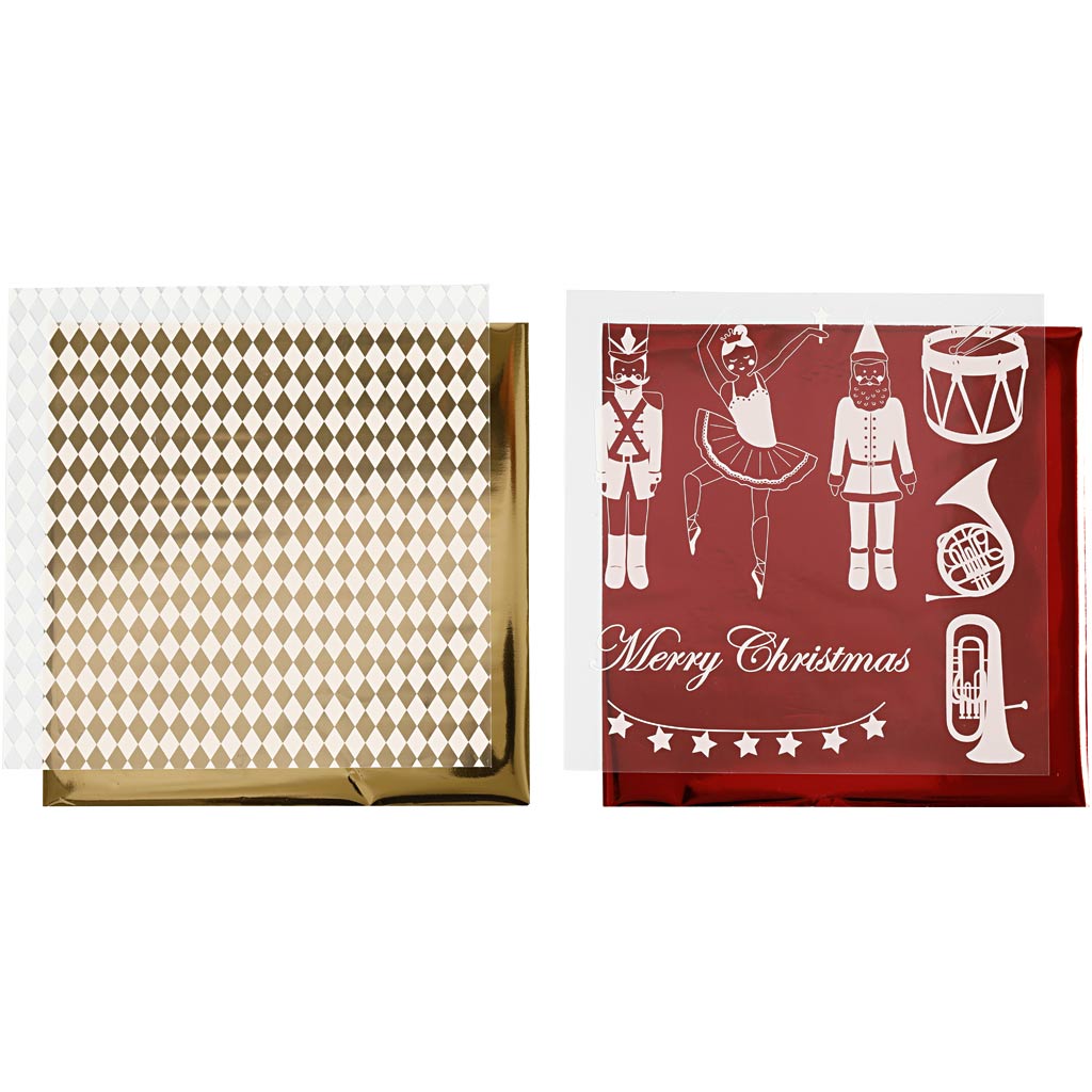 Https: www.cchobby.nl deco-folie-en-transfer-vel-notenkraker-kerstman-en-ballerina-vel-15x15-cm-goud-rood-wit-4-vel-1-doos