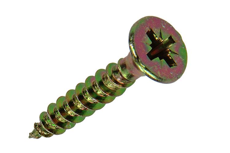 Mack 1017253 - spaanplaatschroef vz kop geelverz.15 st 5,0 x 30 mm | 10 stuks