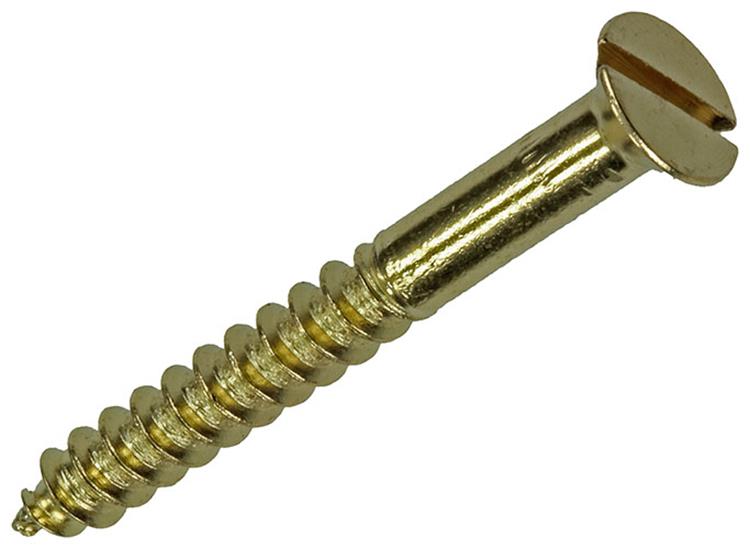 Mack 1019656 - houtschroef verzonken kop messing 4 st 5,5 x 50 mm | 10 stuks