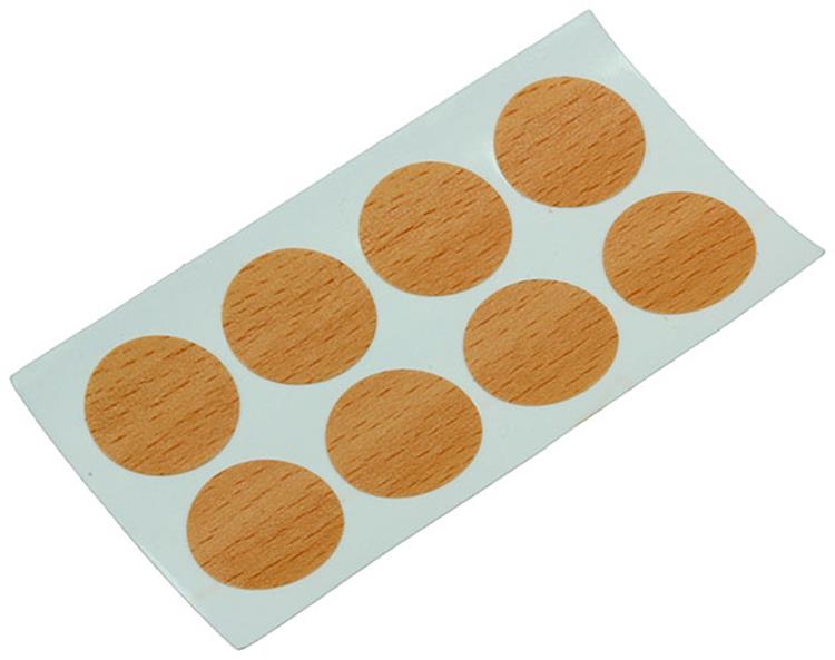 Mack 1017393 - zelfklevend afdekkapje kunst.beuk 96st 13 mm | 10 stuks