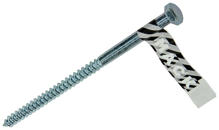 Mack 1017422 - houtdraadbout staal verzinkt 1 st 8 x 150 mm | 10 stuks