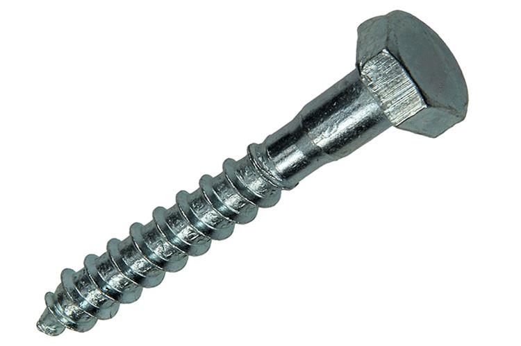 Mack 1017424 - houtdraadbout staal verzinkt 1 st 10 x 70 mm | 10 stuks