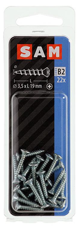 Mack 1017484 - zelftappende schroef bvk verz.22 st 3,5 x 19 mm | 10 stuks