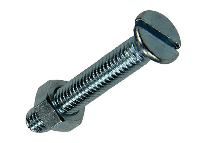 Mack 1017502 - metaalschroef verz. kop + moer verz. 13st m5 x 30 mm | 10 stuks
