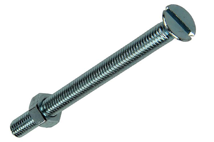 Mack 1017505 - metaalschroef verz. kop + moer verz. 7 st m5 x 60 mm | 10 stuks