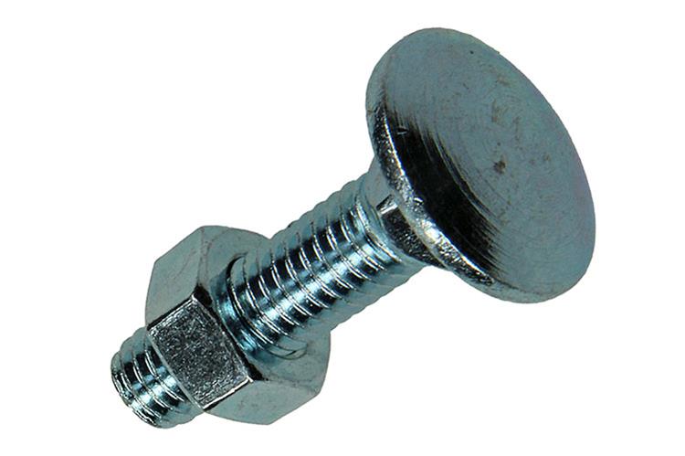 Mack 1017579 - houtbout + moer staal verzinkt6 st m8 x 30 mm | 5 stuks