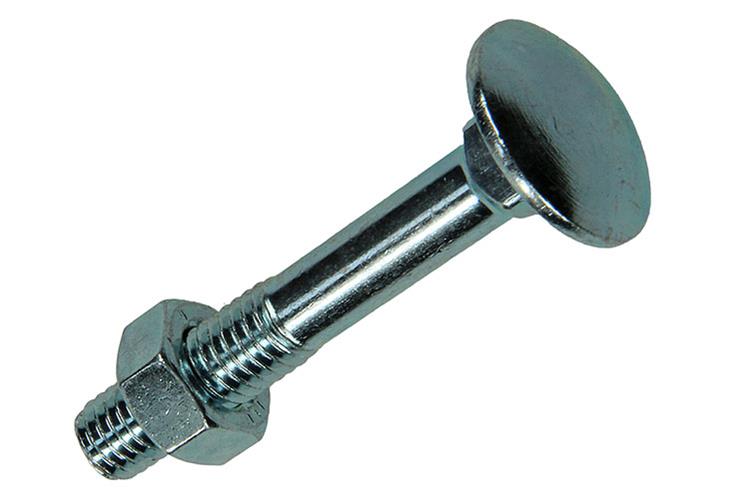 Mack 1017581 - houtbout + moer staal verzinkt5 st m8 x 50 mm | 5 stuks