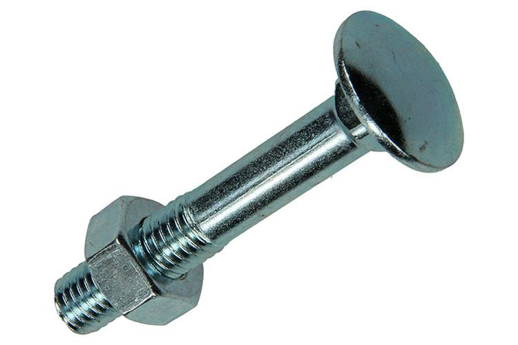 Mack 1017588 - houtbout + moer staal verzinkt2 st m10 x 60 mm | 5 stuks