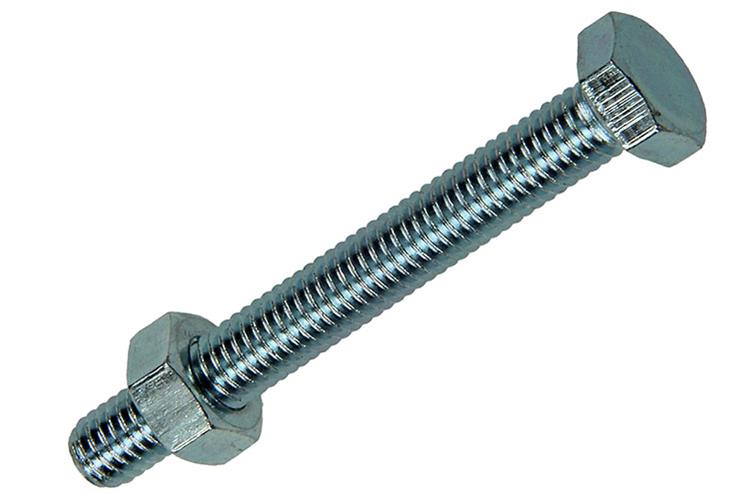 Mack 1017609 - tapbout + moer staal verzinkt 8 st m6 x 50 mm | 5 stuks