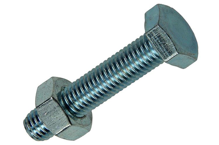 Mack 1017622 - tapbout + moer staal verzinkt 2 st m10 x 50 mm | 5 stuks