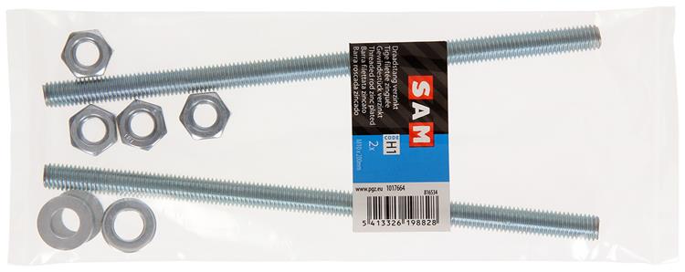 Mack 1017664 - draadeinde + sluitring + moer verz. 2st m10 x 200 mm | 5 stuks