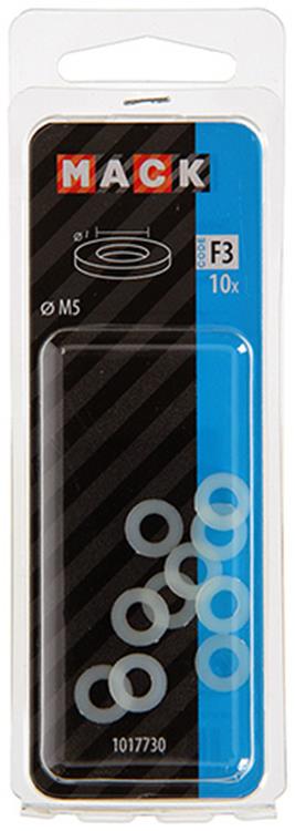 Mack 1017730 - sluitring nylon 10 st m5 | 10 stuks
