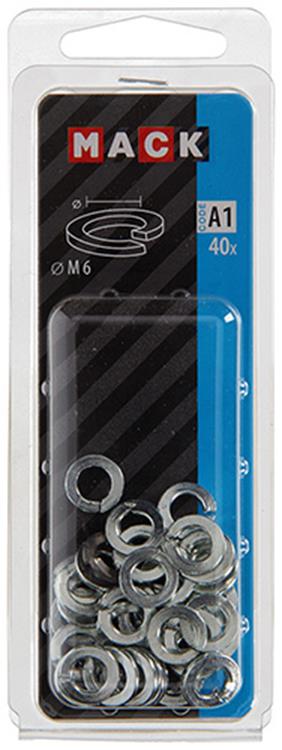 Mack 1017755 - veerring staal verz. 40st m6 | 10 stuks