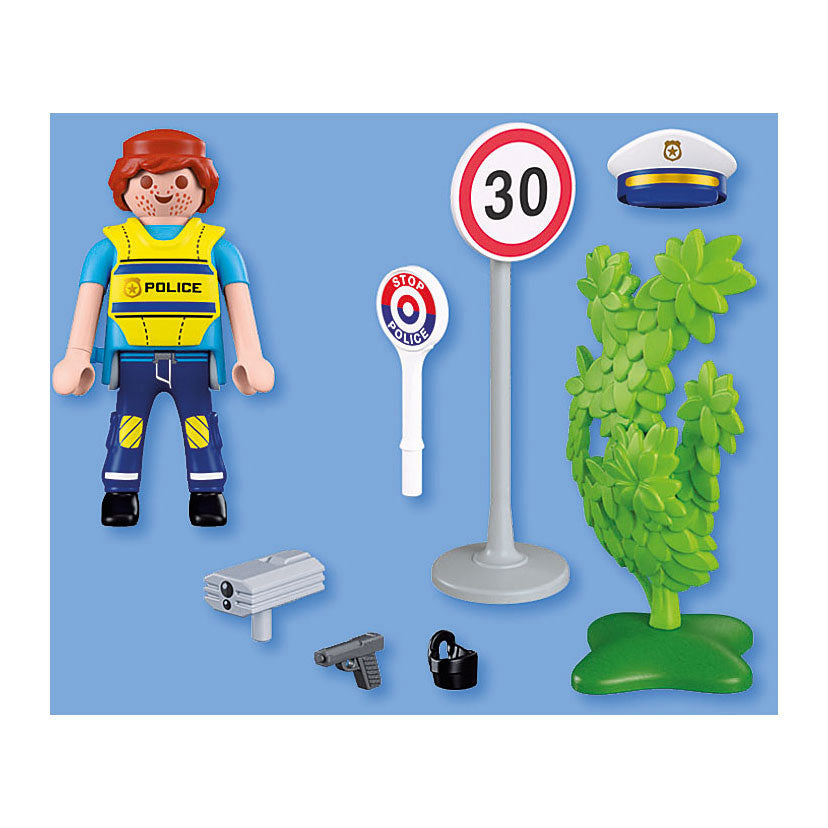 Playmobil specials politieagent met snelheidsradar - 72029