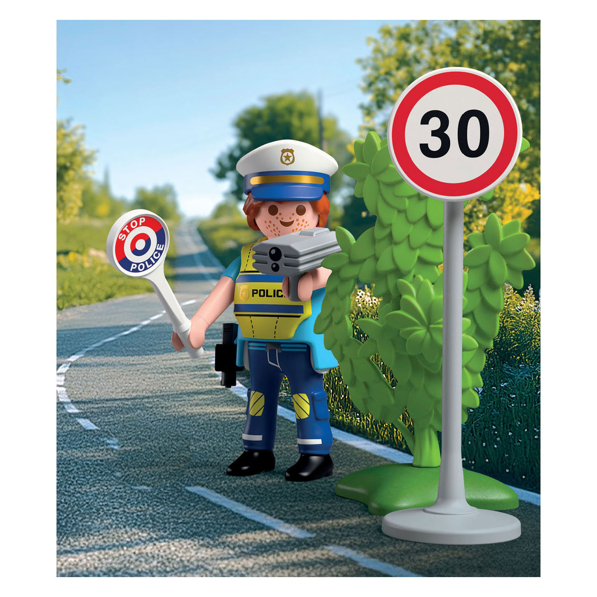 Playmobil specials politieagent met snelheidsradar - 72029