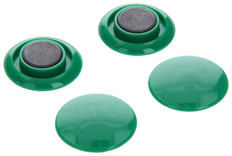 Mack 1017870 - bordmagneet kunststof groen 4 st 30 mm | 10 stuks