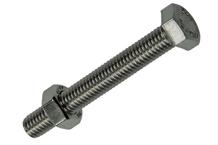 Mack 1019847 - tapbout + moer roestvrijstaal 2 st m8x60 | 10 stuks