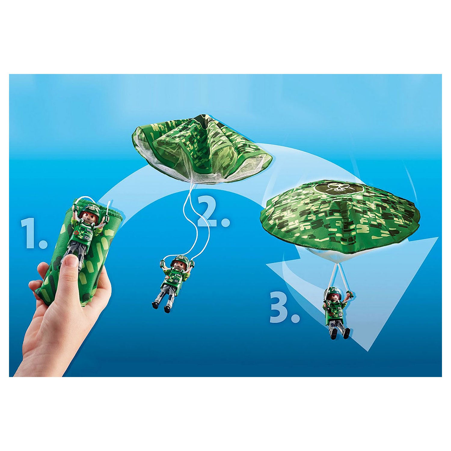 Playmobil city action politiehelikopter - parachute achtervolging - 70569