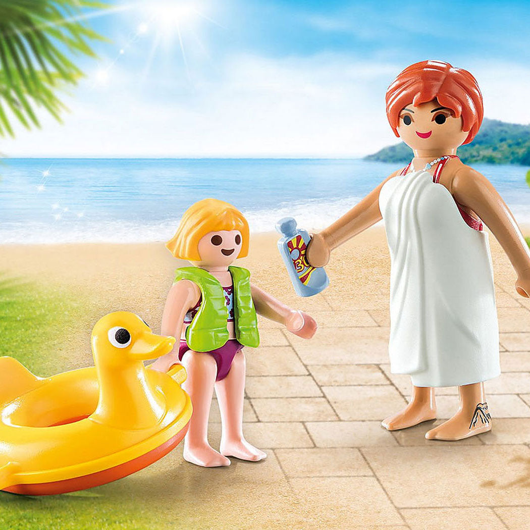 Playmobil familiepret duopack waterpark badgasten - 70690