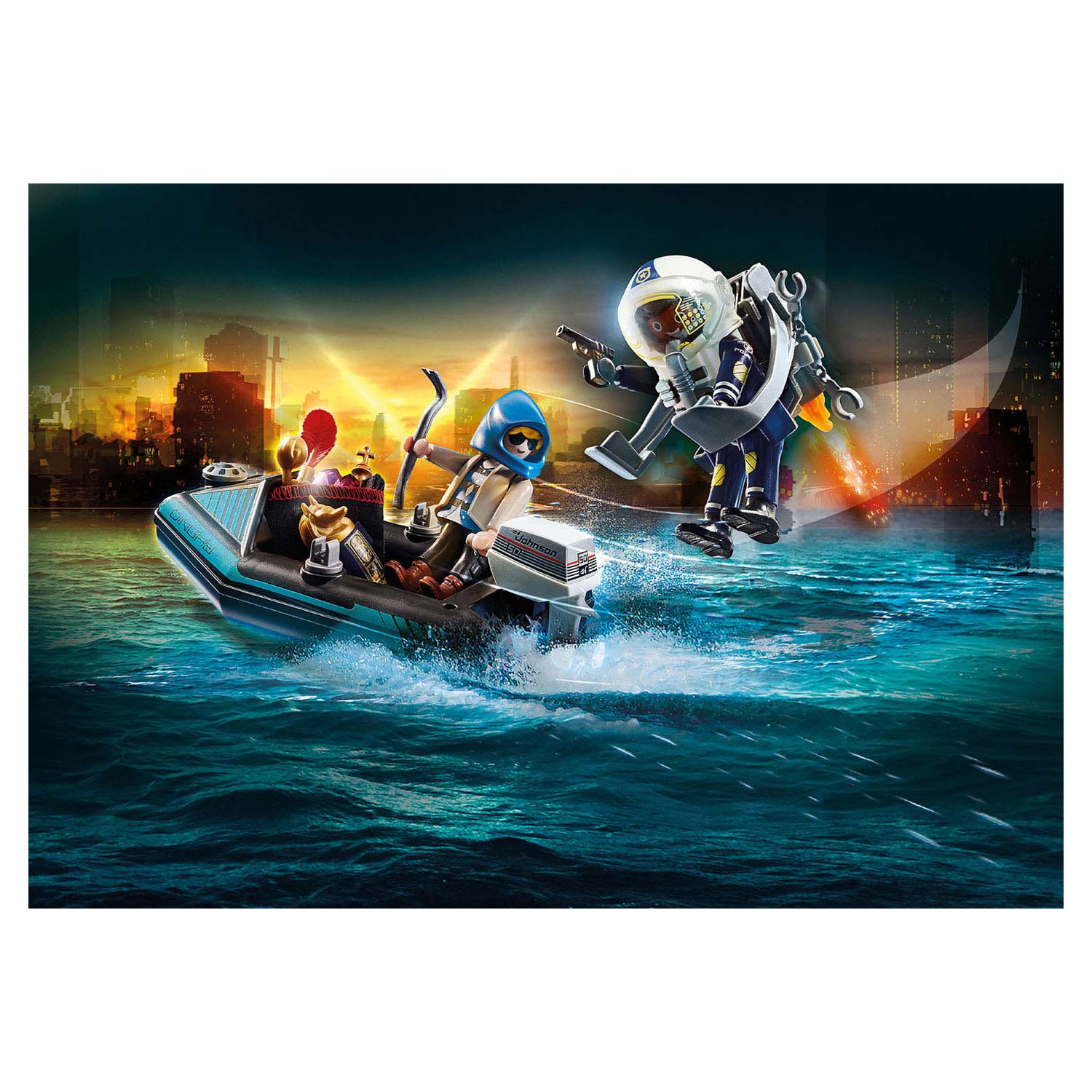 Playmobil City Action Politiejetpack Arrestatie van de Kunstdief - 70782