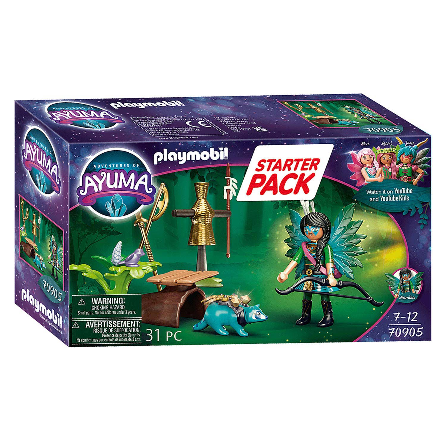 Playmobil ayuma starterset knight fairy met wasbeer - 70905