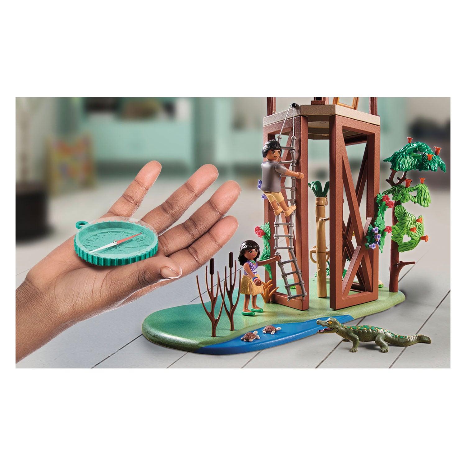 Playmobil Wiltopia Onderzoeksstation met Kompas 71008