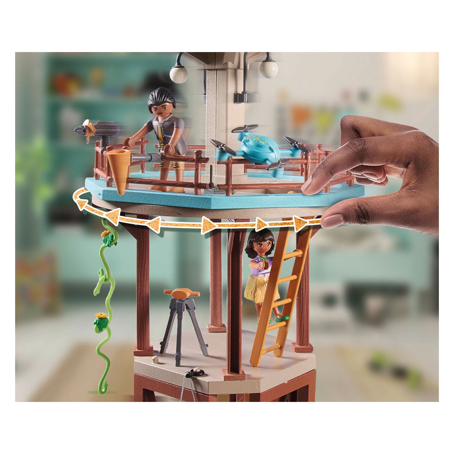 Playmobil Wiltopia Onderzoeksstation met Kompas 71008