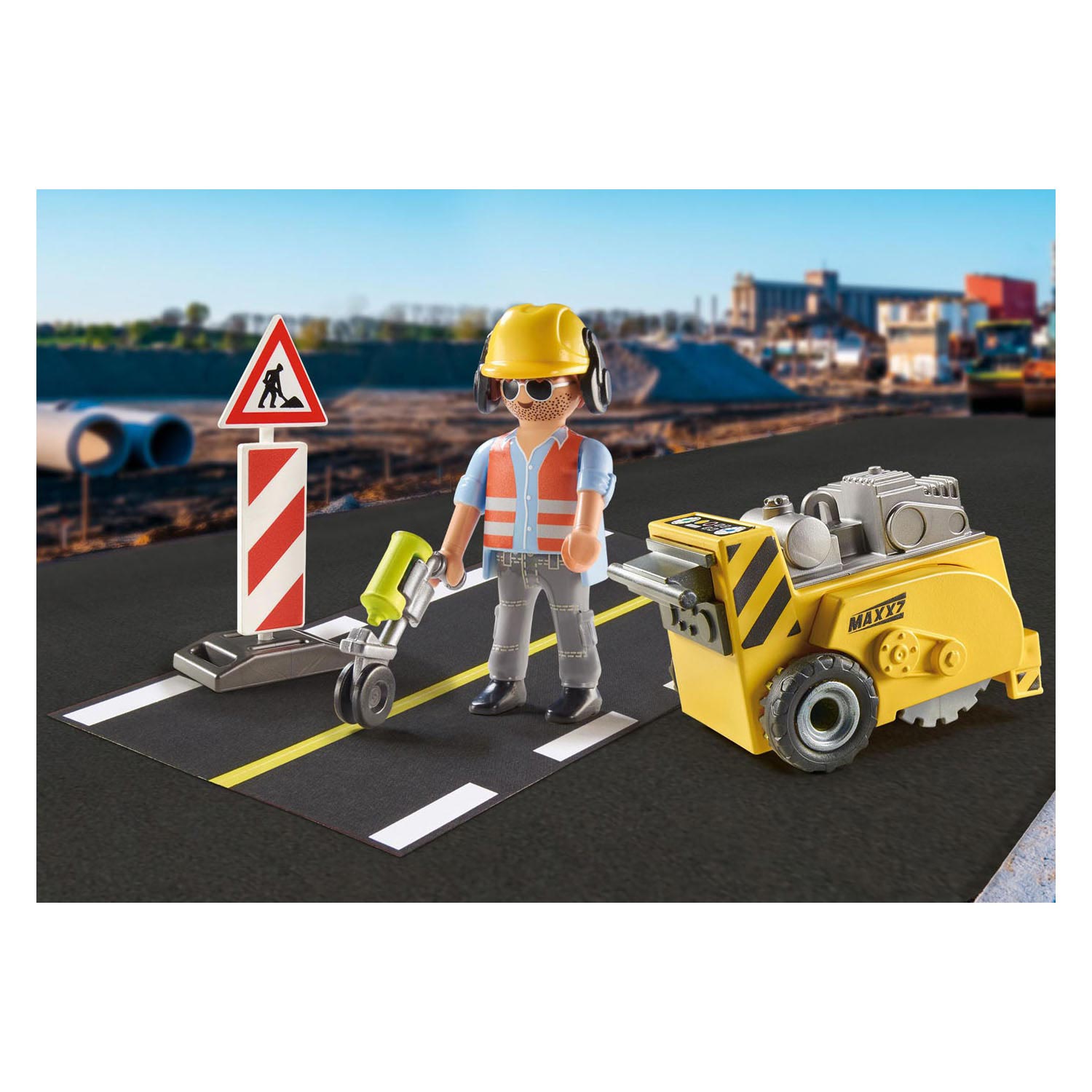 Playmobil City Action 71185 Bouwvakker met randensnijder