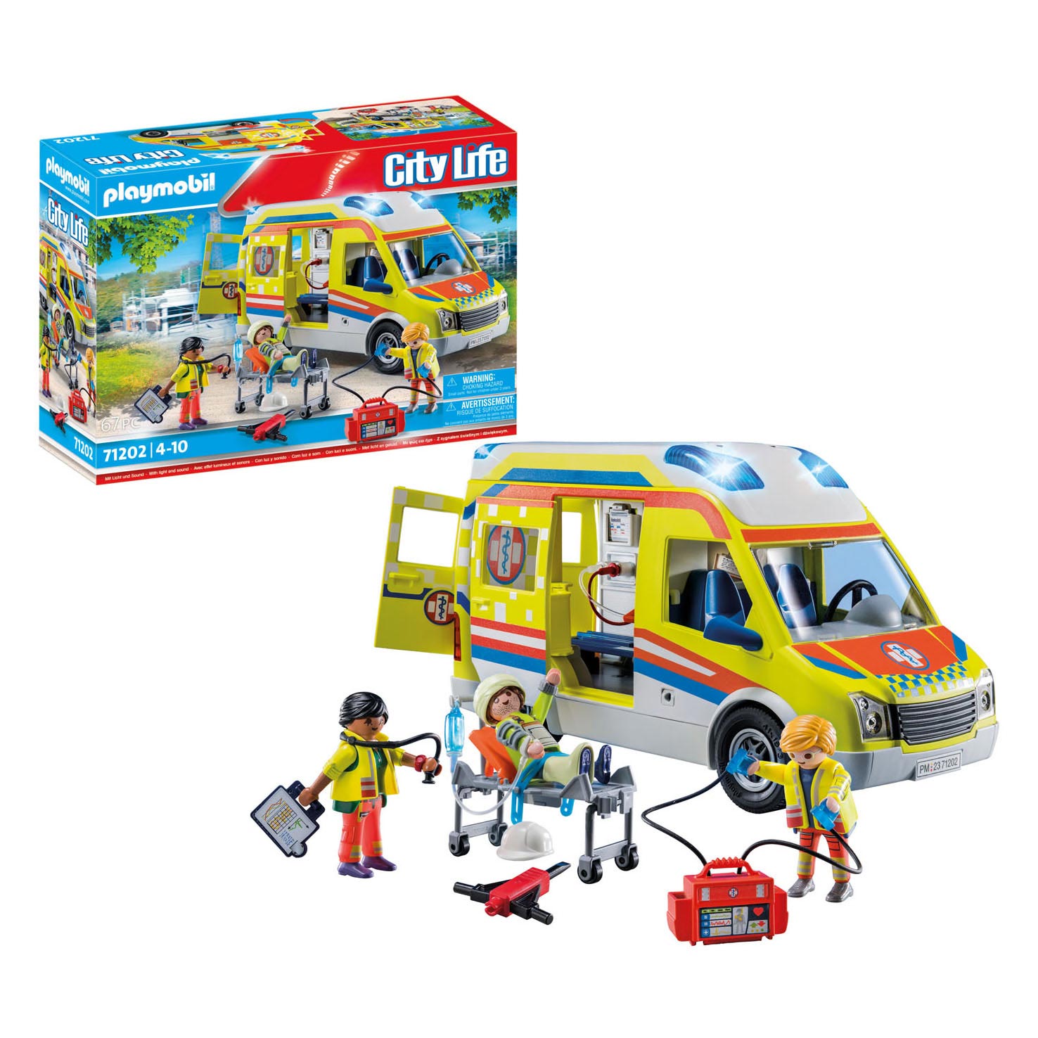 Playmobil city life ambulance met licht en geluid - 71202