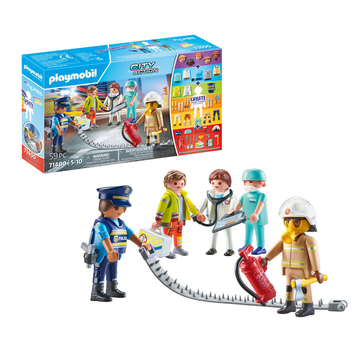 Playmobil City Action Mijn Figuren: Reddingsmissie - 71400