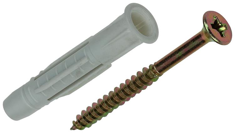 Mack 1017905 - universeelplug + schroef polyeth6 st 10mm 6,0x70mm | 5 stuks