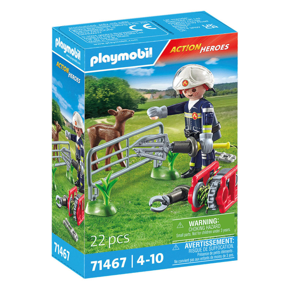 Playmobil actiehelden dierenbescherming brandweer - 71467