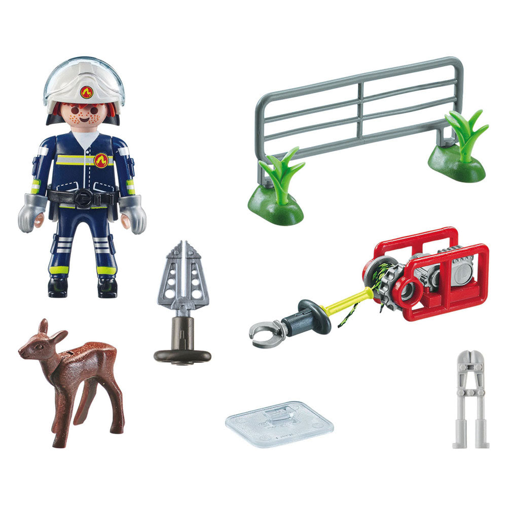 Playmobil actiehelden dierenbescherming brandweer - 71467