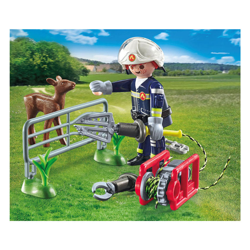 Playmobil action heroes dierenbescherming brandweer - 71467
