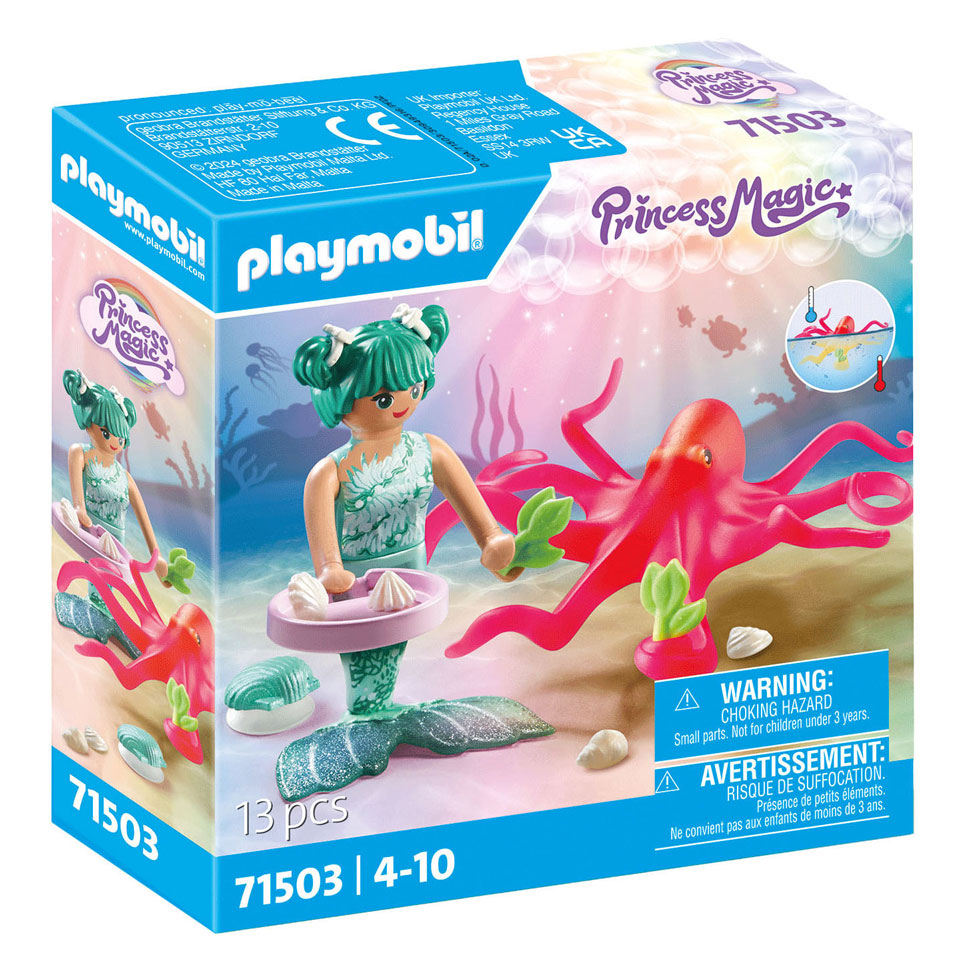 Playmobil Prinses Magische Zeemeermin met Van Kleur Veranderende Octopus - 71503