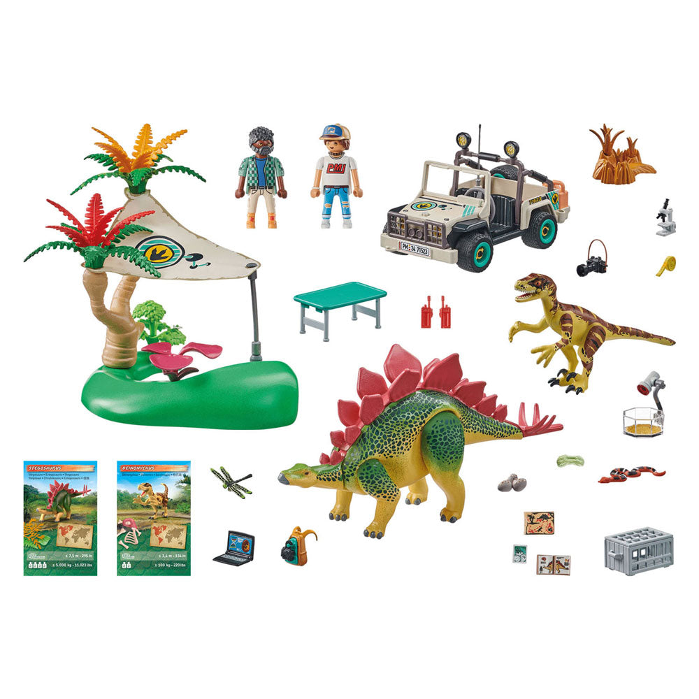 Playmobil dinos onderzoeksstation met dinosaurussen - 71523