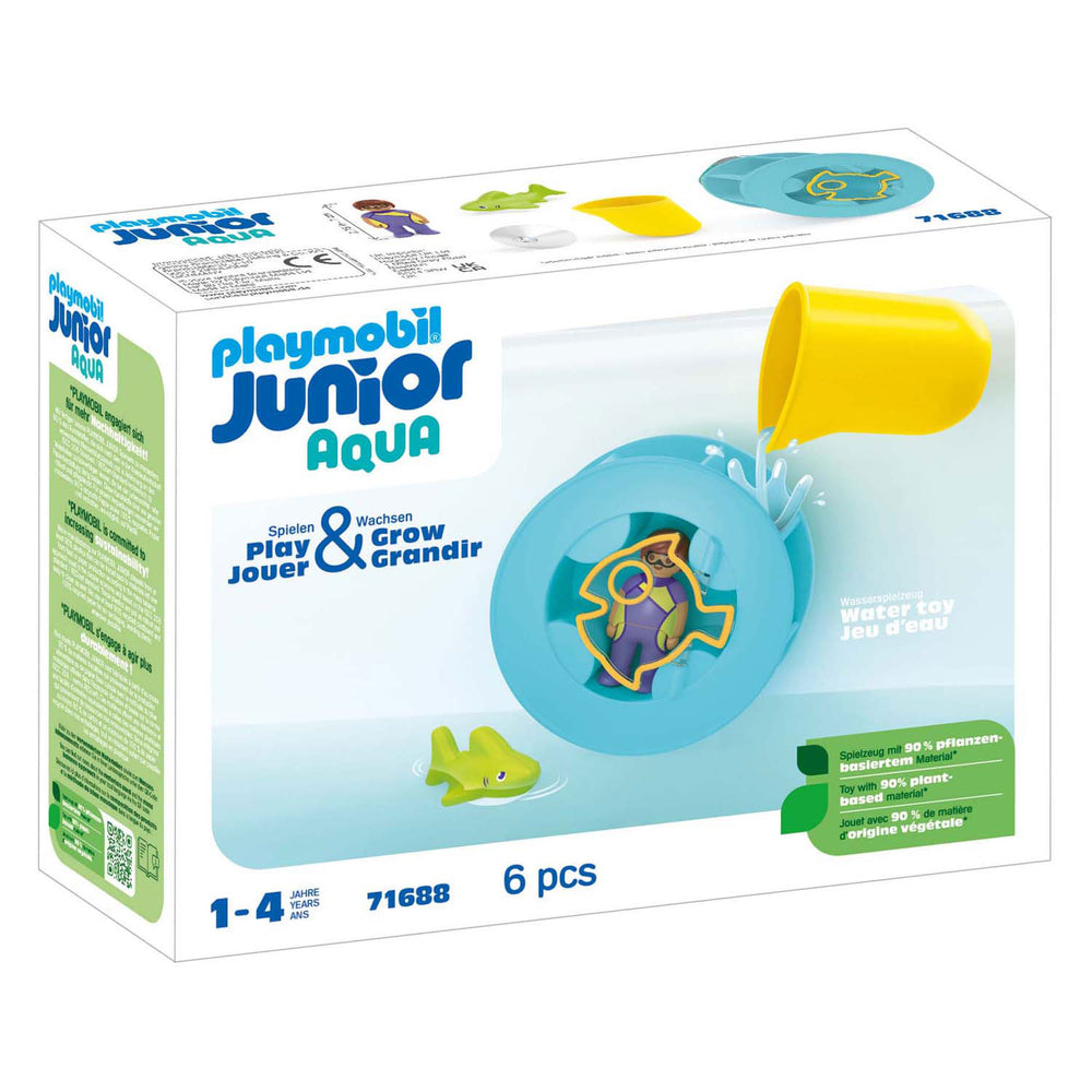 Playmobil junior waterwervelrad met babyhaai - 71688