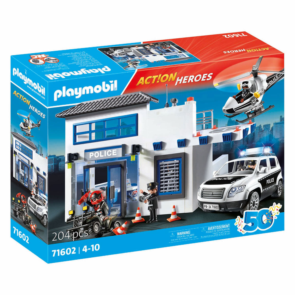 PLAYMOBIL Action Heroes Politiestation met voertuigen