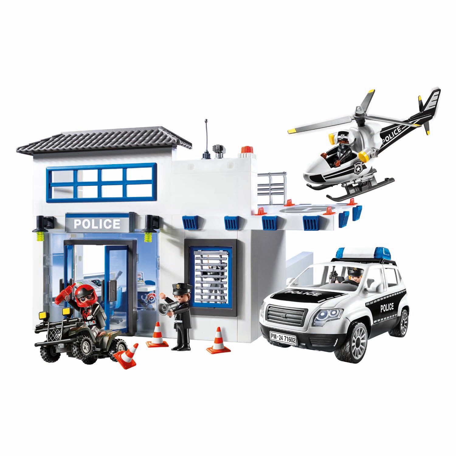 PLAYMOBIL Action Heroes Politiestation met voertuigen