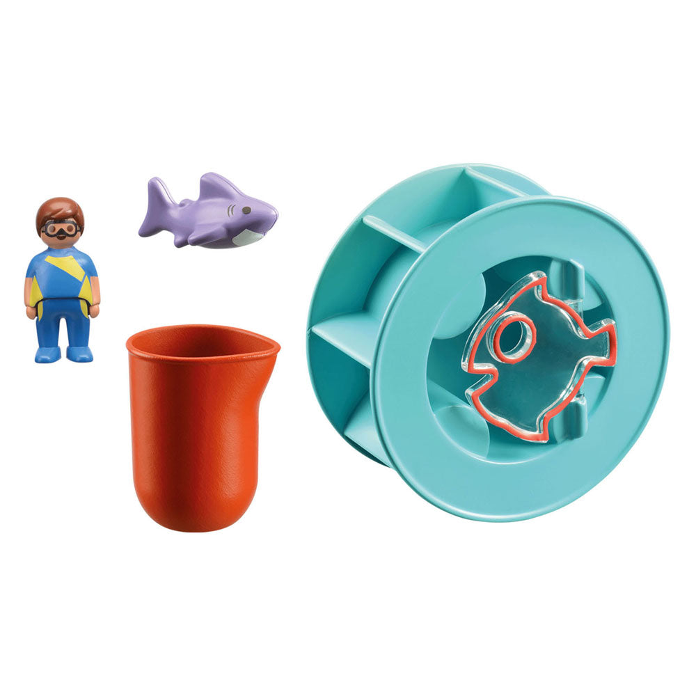 Playmobil Junior Waterwervelrad met Babyhaai - 70636