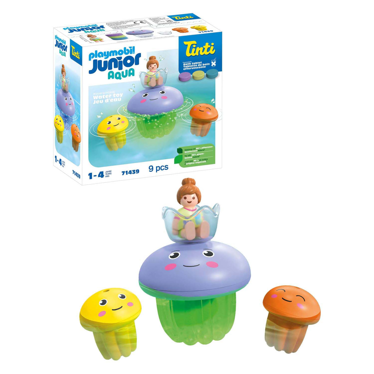 Playmobil junior tinti kleurrijke kwallenfamilie - 71439