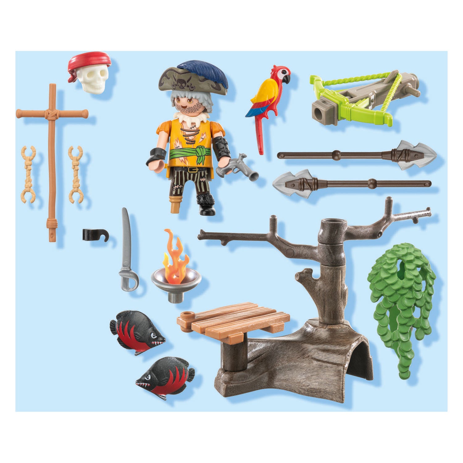 Playmobil pirates piraat met ballista - 71795